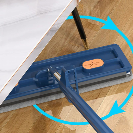 Flat Microfiber Floor Mop with Rotating Head & Long Handle | Easy Cleaning for Tile, Wood, and Laminate Floors