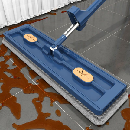 Flat Microfiber Floor Mop with Rotating Head & Long Handle | Easy Cleaning for Tile, Wood, and Laminate Floors
