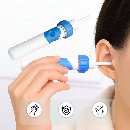 Electric Ear Cleaner with Gentle Suction & Silicone Tips | Safe Wax Removal Device for All Ages