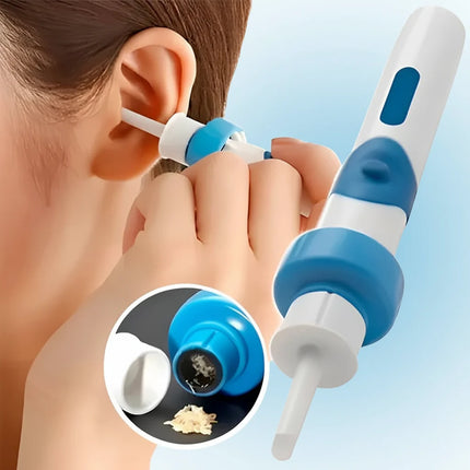 Electric Ear Cleaner with Gentle Suction & Silicone Tips | Safe Wax Removal Device for All Ages