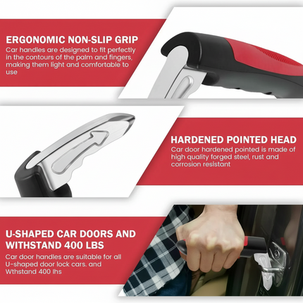 Car Emergency Safety Tool with Dual Function Handle and Window Breaker | Quick Escape and Balance Support for Vehicle Safety