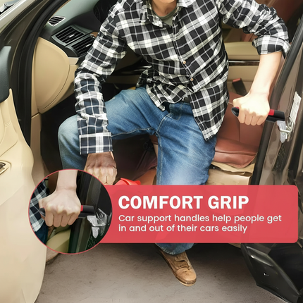 Car Emergency Safety Tool with Dual Function Handle and Window Breaker | Quick Escape and Balance Support for Vehicle Safety