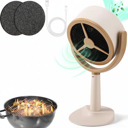 Portable Range Hood Exhaust Fan with Rechargeable Battery | Adjustable Airflow for Cleaner Cooking Air