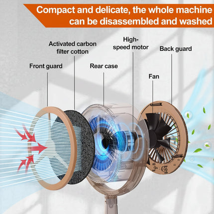 Portable Range Hood Exhaust Fan with Rechargeable Battery | Adjustable Airflow for Cleaner Cooking Air