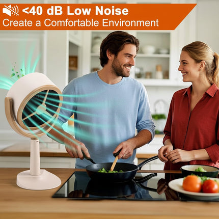 Portable Range Hood Exhaust Fan with Rechargeable Battery | Adjustable Airflow for Cleaner Cooking Air