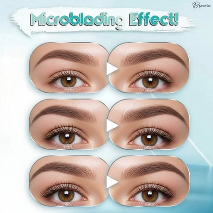 Waterproof Microblading Eyebrow Pen with 4-Prong Tip | Natural Hair Stroke Effect for Long-Lasting Brows
