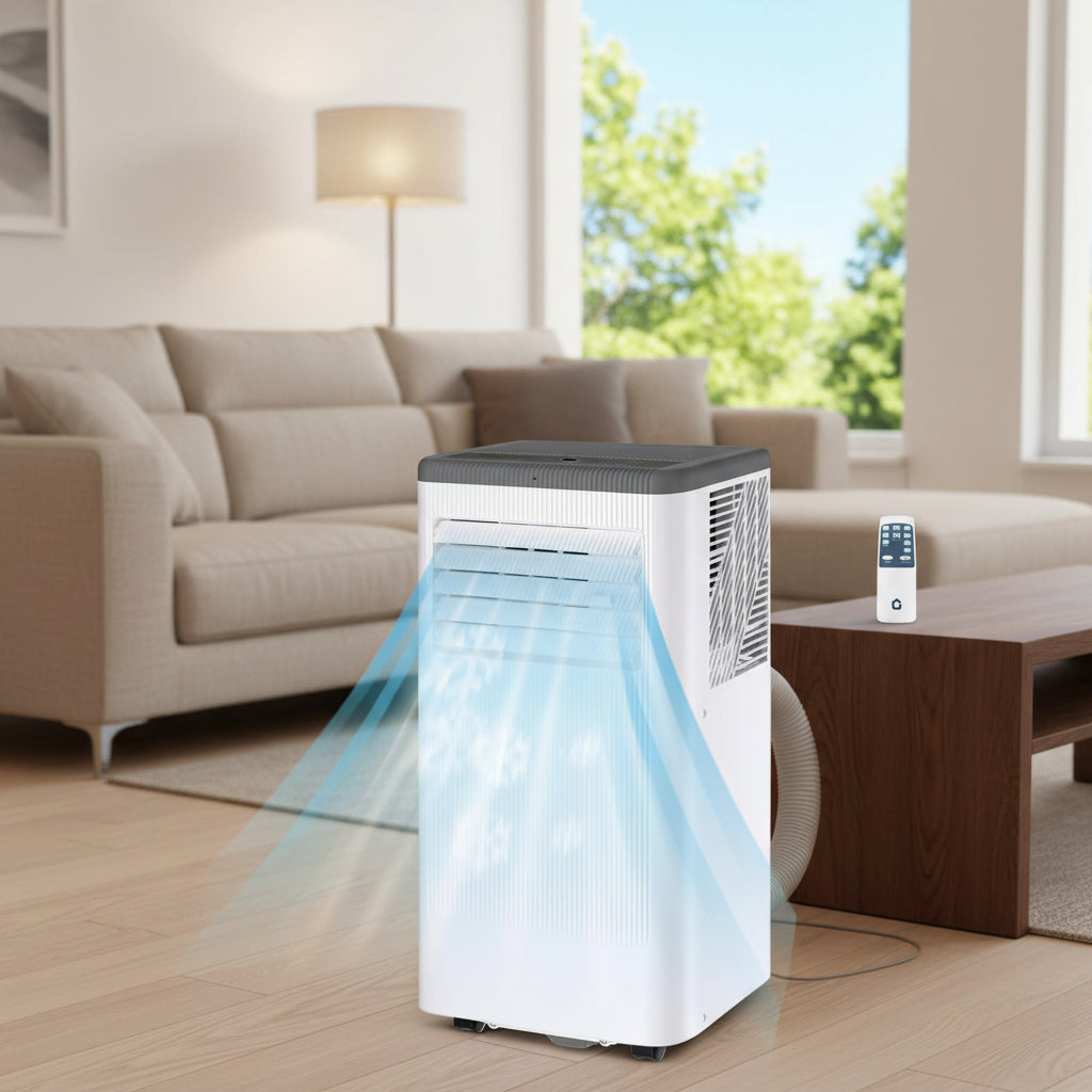 Efficient Portable Air Conditioner | 12000 BTU Cooling Fan & Dehumidifier for Year-Round Comfort 0