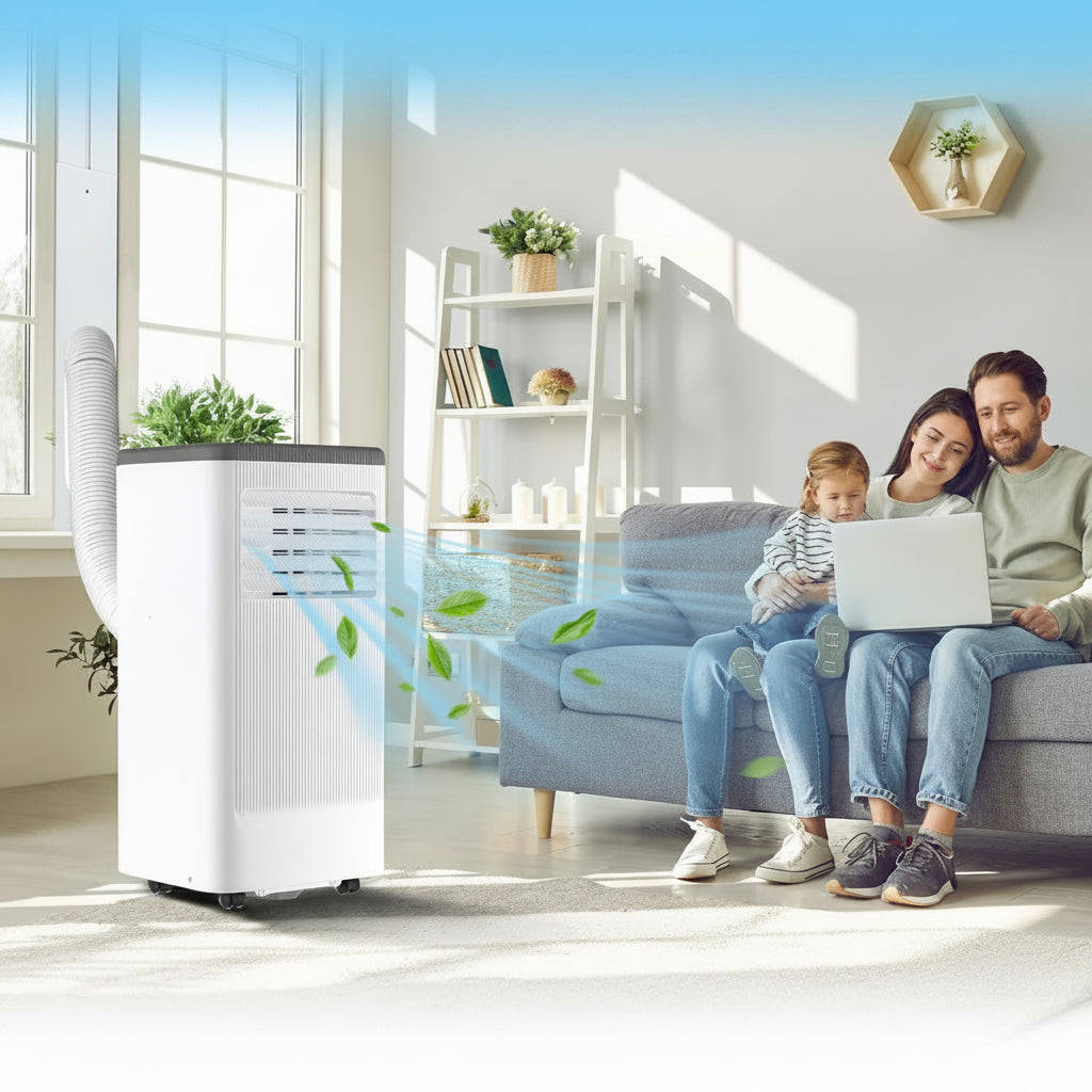 Efficient Portable Air Conditioner | 12000 BTU Cooling Fan & Dehumidifier for Year-Round Comfort 2