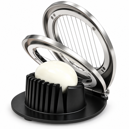Egg Slicer Stainless Steel, 3 in 1 Egg Cutter with Wire Frame and Handle, Hard Boiled Egg Slicer for Salads_02