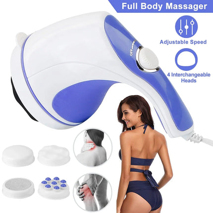 Electric Body Massager with Heat & Adjustable Intensity | Pain Relief for Relaxation