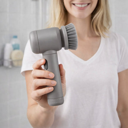 Electric Scrubber Rotary Cleaning Brush with Interchangeable Heads | Fast Surface Cleaning for Home and Car