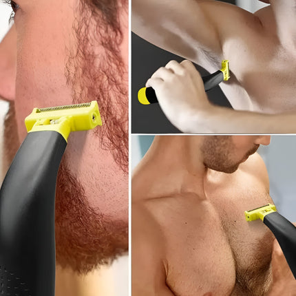 Electric Shaver Body Hair Trimmer with USB Type C Charging | Compact Grooming Tool for Face and Body Touchups