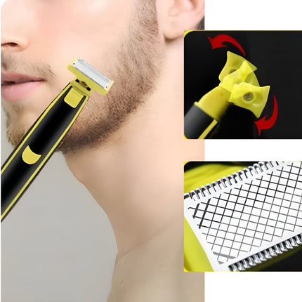 Electric Shaver Body Hair Trimmer with USB Type C Charging | Compact Grooming Tool for Face and Body Touchups