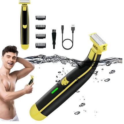 Electric Shaver Body Hair Trimmer with USB Type C Charging | Compact Grooming Tool for Face and Body Touchups