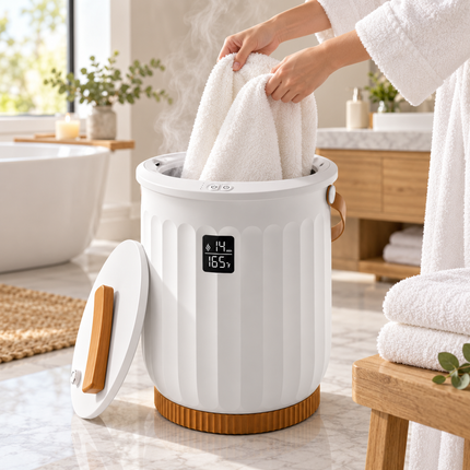 Towel Warmer for Bathroom, Electric Towel Warmer with Timer and Aromatherapy Box, Portable Towel Heater for Home Spa_03