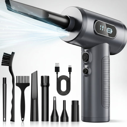 Cordless Electric Air Duster with Adjustable Airflow | Rechargeable Cleaning Tool for Electronics and Dust Removal