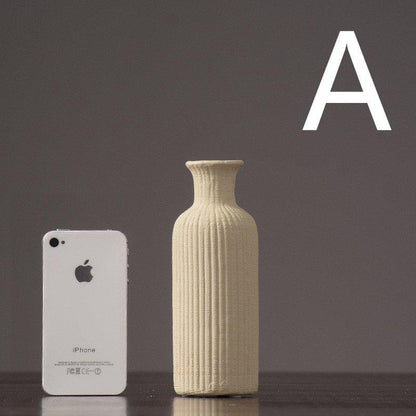 Elegant Ceramic Flower Vase Set with Minimalist Design for Stylish Home Decor 0