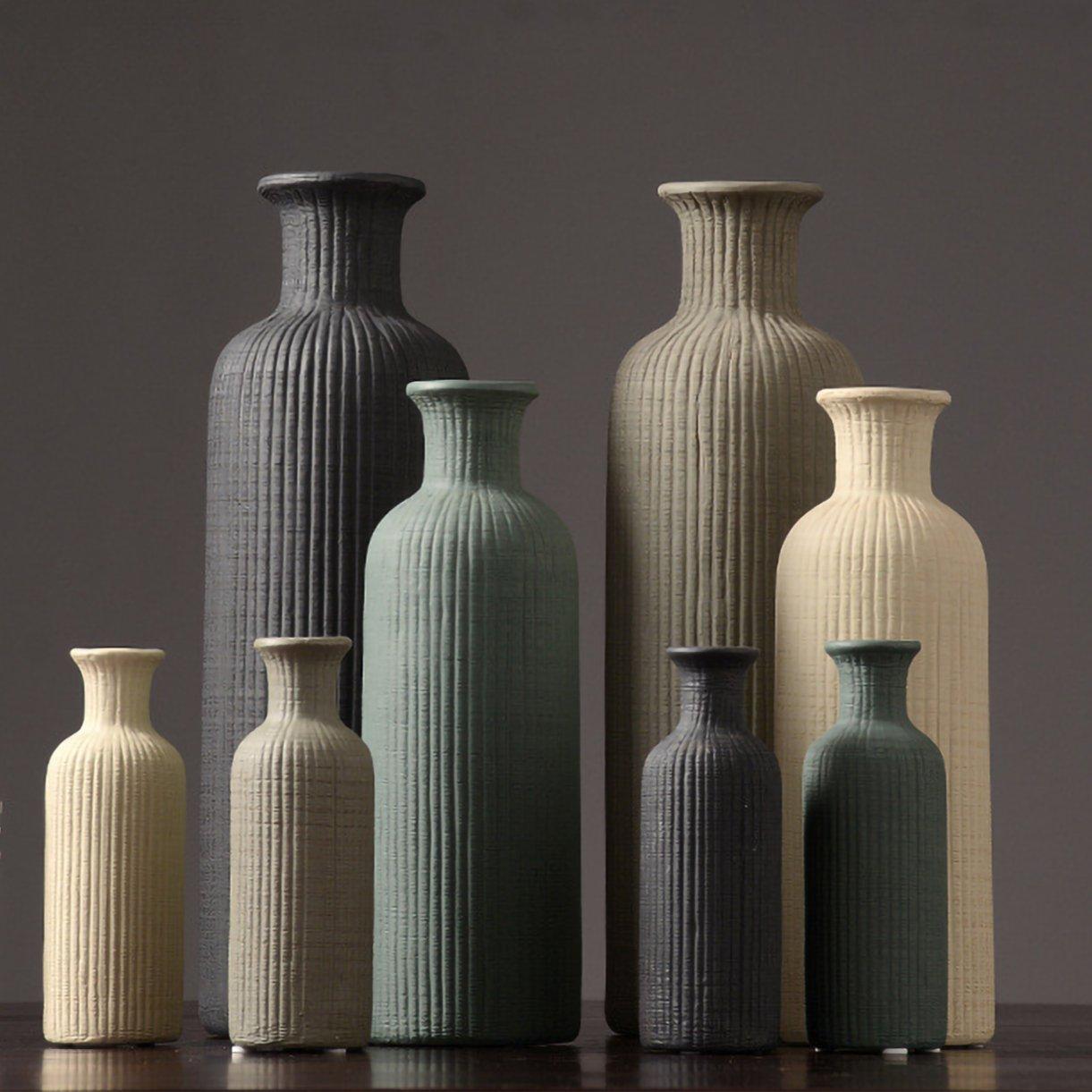 Elegant Ceramic Flower Vase Set with Minimalist Design for Stylish Home Decor 1