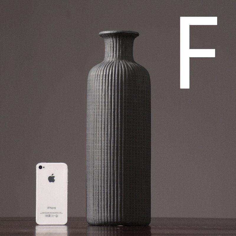 Elegant Ceramic Flower Vase Set with Minimalist Design for Stylish Home Decor 8
