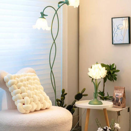 Elegant Floral Floor Lamp | Adjustable Brightness & Stylish Design | Modern Standing Lamp for Living Room Decor 3
