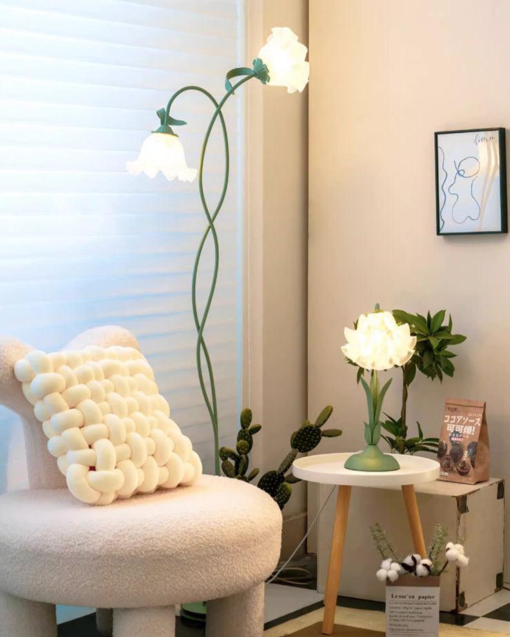 Elegant Floral Floor Lamp | Adjustable Brightness & Stylish Design | Modern Standing Lamp for Living Room Decor 3