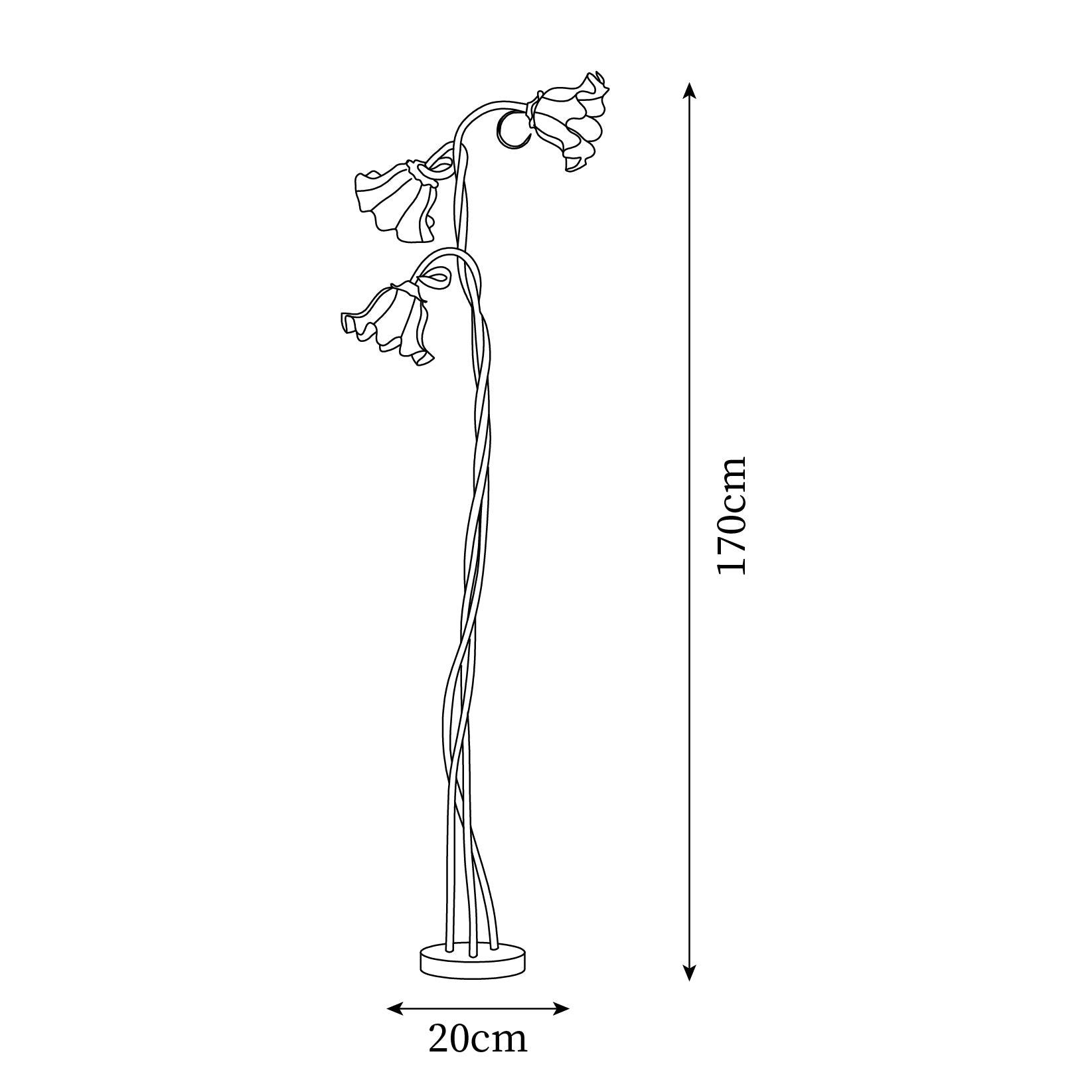 Elegant Floral Floor Lamp | Adjustable Brightness & Stylish Design | Modern Standing Lamp for Living Room Decor 6