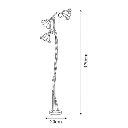 Elegant Floral Floor Lamp | Adjustable Brightness & Stylish Design | Modern Standing Lamp for Living Room Decor 6