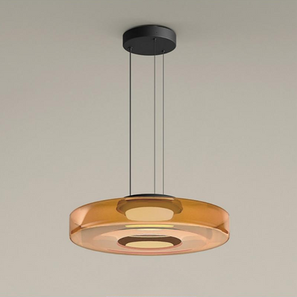 Elegant Glass Pendant Lamp | Bauhaus Style Hanging Light with Adjustable Cord for Modern Spaces 0