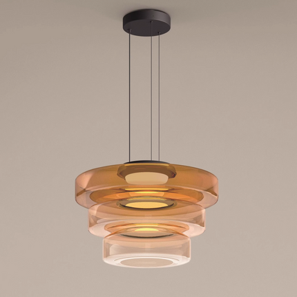Elegant Glass Pendant Lamp | Bauhaus Style Hanging Light with Adjustable Cord for Modern Spaces 1