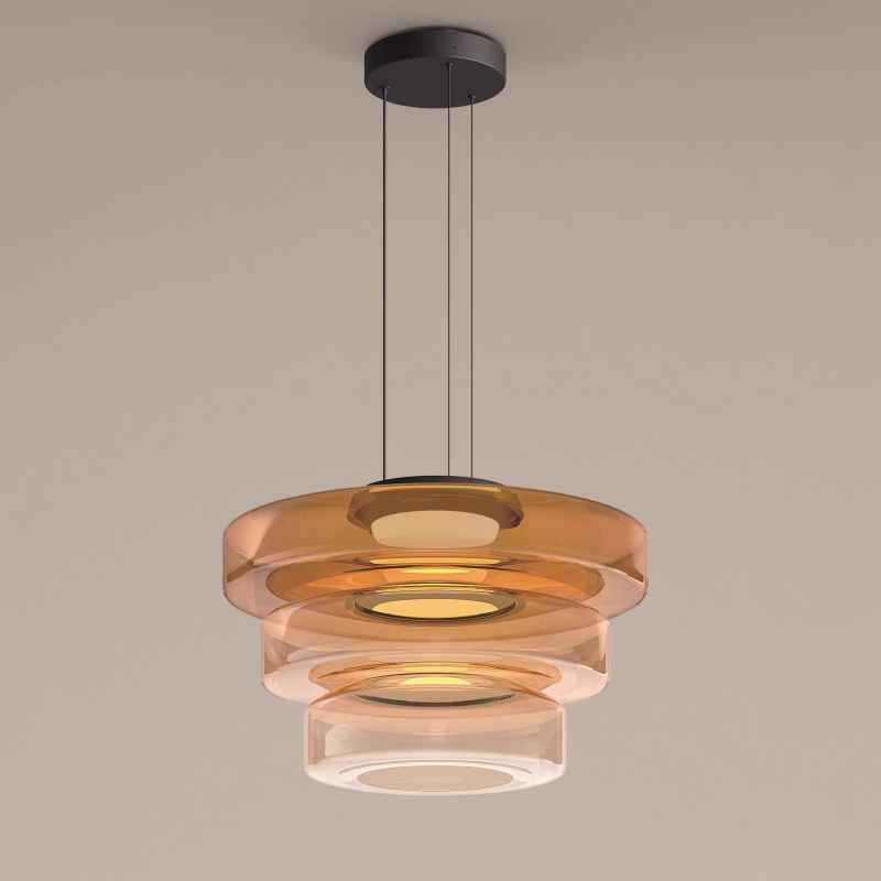 Elegant Glass Pendant Lamp | Bauhaus Style Hanging Light with Adjustable Cord for Modern Spaces 1