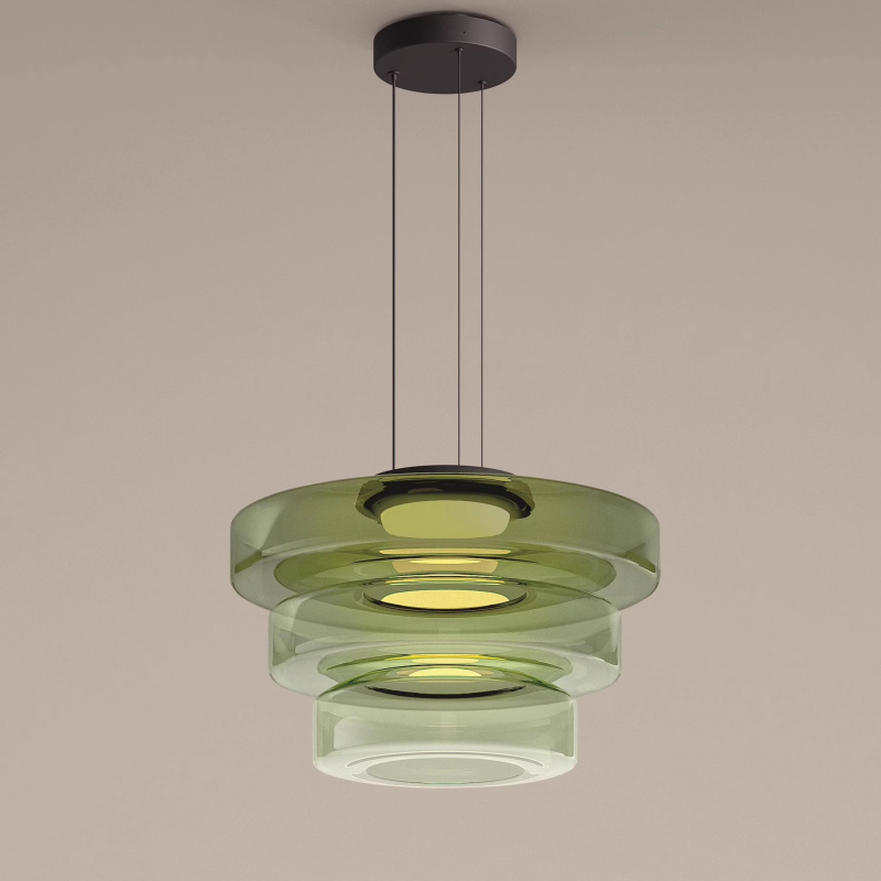 Elegant Glass Pendant Lamp | Bauhaus Style Hanging Light with Adjustable Cord for Modern Spaces 11