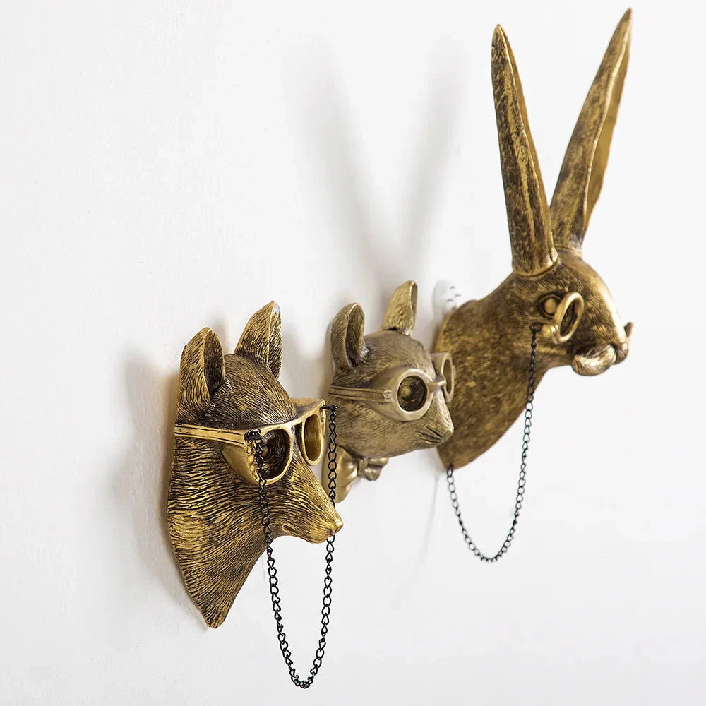 Elegant Home Decor | Antique Bronze Deer Head Wall Hook with Handmade Design | Unique Storage Solution for Stylish Interiors 5