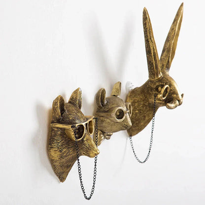 Elegant Home Decor | Antique Bronze Deer Head Wall Hook with Handmade Design | Unique Storage Solution for Stylish Interiors 5