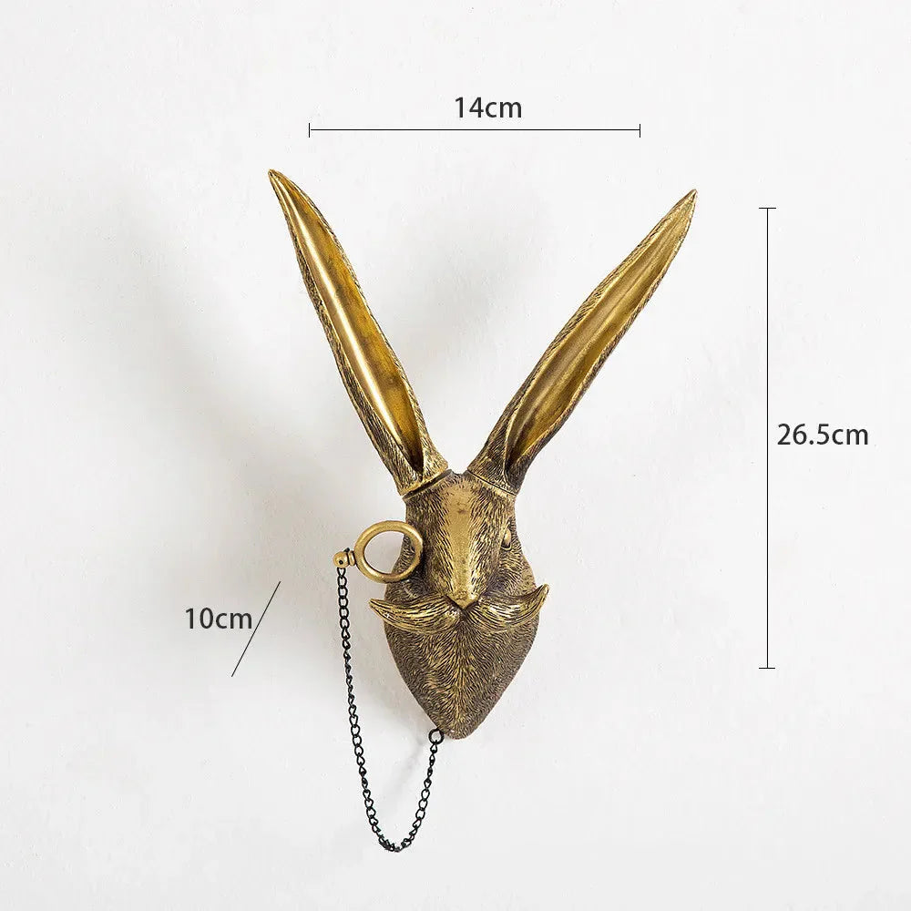 Elegant Home Decor | Antique Bronze Deer Head Wall Hook with Handmade Design | Unique Storage Solution for Stylish Interiors 9