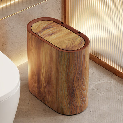 Elegant Marble Pattern | Kitchen Trash Can with Lid for Modern Spaces 0