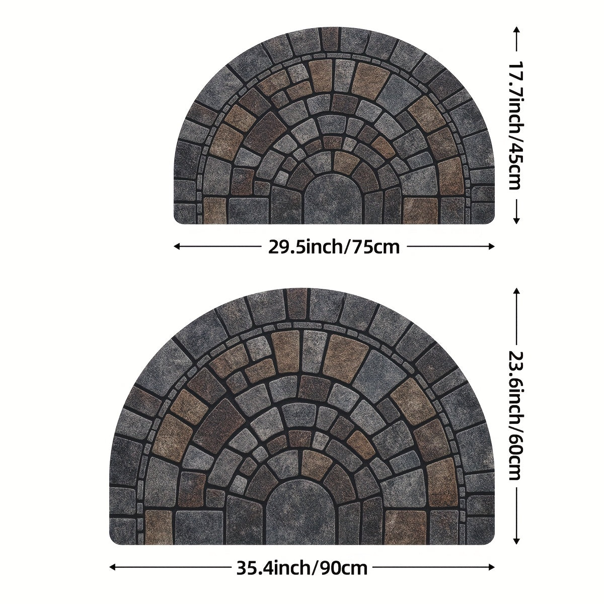 Elegant Mosaic Door Mat | Non-Slip Indoor & Outdoor Welcome Mat for Effortless Cleaning 4