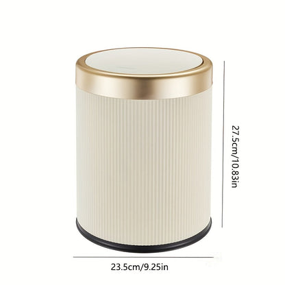 Elegant Oval Kitchen Trash Can with Odour-Sealing Design | Stylish Waste Bin for Modern Interiors 0