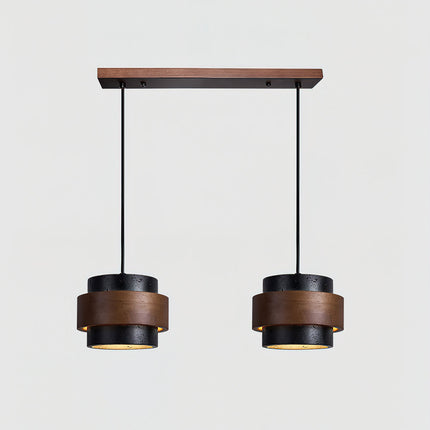 Elegant Pendant Lighting | Genuine Travertine Shade with Walnut Accent | Soft Ambient Glow for Luxurious Spaces 10