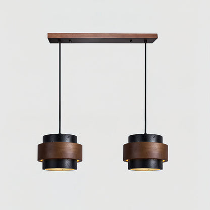 Elegant Pendant Lighting | Genuine Travertine Shade with Walnut Accent | Soft Ambient Glow for Luxurious Spaces 10
