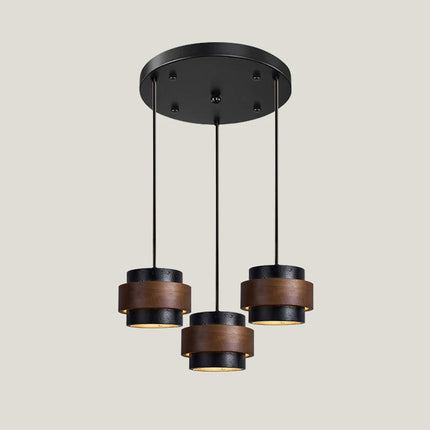 Elegant Pendant Lighting | Genuine Travertine Shade with Walnut Accent | Soft Ambient Glow for Luxurious Spaces 13