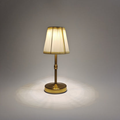 Elegant Touch Control Table Lamp with Rechargeable LED Light | Antique Brass Design for Warm Ambience 3