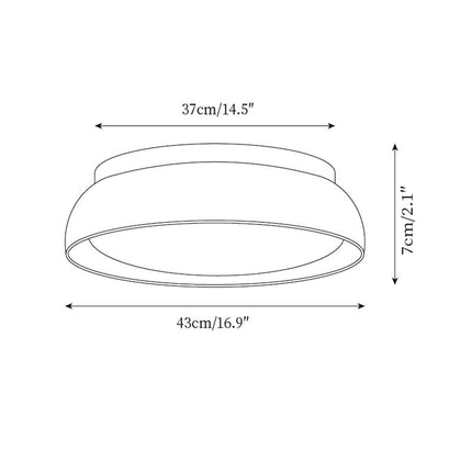 Elegant Travertine | Flush Mount Ceiling Light with Warm LED Glow | Unique Design for Cozy Interiors 6