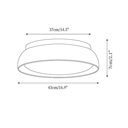 Elegant Travertine | Flush Mount Ceiling Light with Warm LED Glow | Unique Design for Cozy Interiors 6