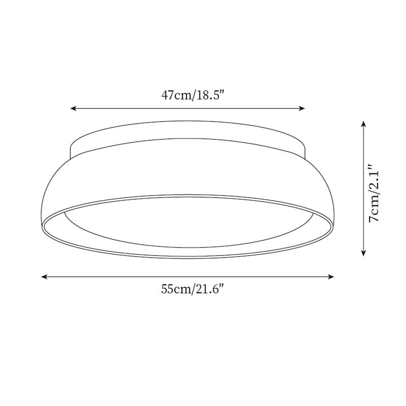 Elegant Travertine | Flush Mount Ceiling Light with Warm LED Glow | Unique Design for Cozy Interiors 7