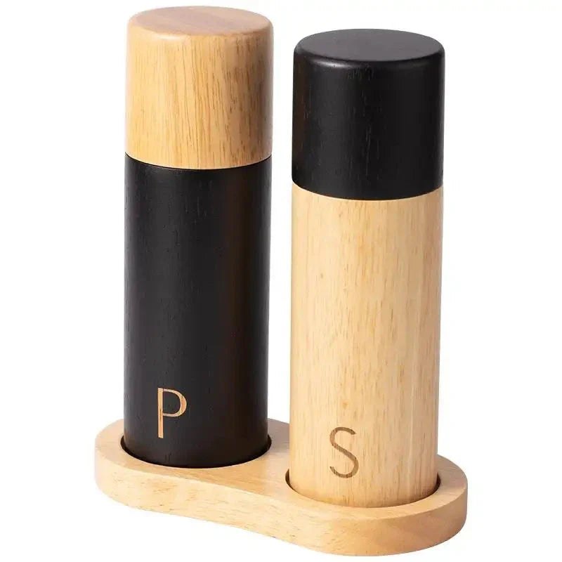 Elegant Wood Salt and Pepper Grinders with Adjustable Mechanism | Stylish Kitchen Accessory for Custom Seasoning 5