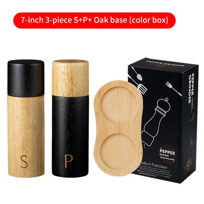 Elegant Wood Salt and Pepper Grinders with Adjustable Mechanism | Stylish Kitchen Accessory for Custom Seasoning 7