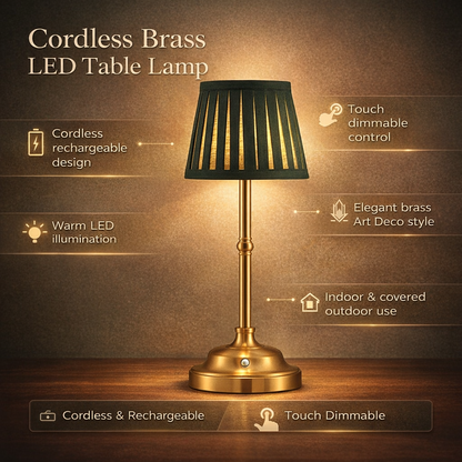 Elegant | Cordless Table Lamp with Touch Control & Adjustable Brightness | Versatile Lighting for Indoor and Outdoor Use 3