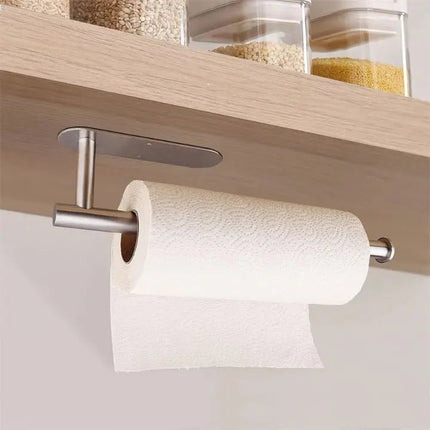Self Adhesive Stainless Steel Paper Towel Holder, Paper Towel Holder Wall Mount – image 6