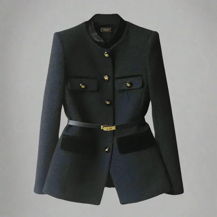 Womens Blazer Military Style, Wool Blazer Women