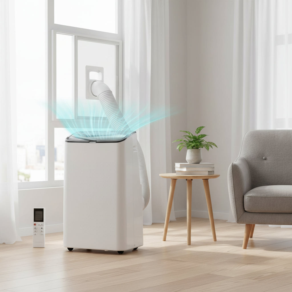 Energy Efficient Portable Air Conditioner with 14,000 BTU Cooling | 3-in-1 Functionality for Year-Round Comfort 0